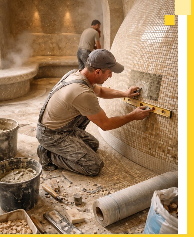 Хамам под ключ в Спасске-Дальнем: проектирование, строительство, отделка