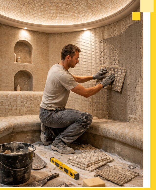 Устройство и монтаж домашнего хамама под ключ в Спасске-Дальнем