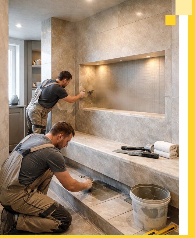 Профессиональное строительство хамама в квартире в Спасске-Дальнем