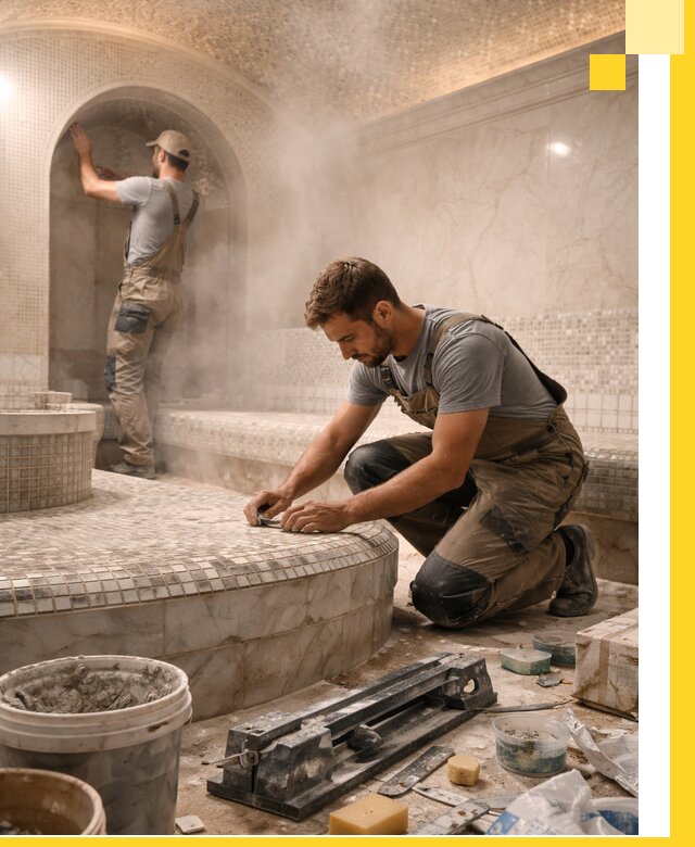 Профессиональный дизайн хамама и SPA под ключ в Спасске-Дальнем