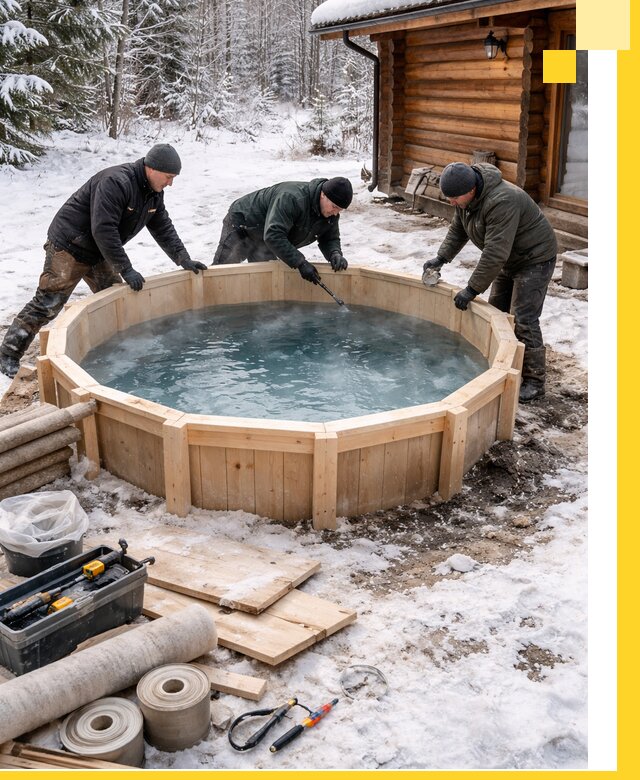Изготовление и установка ледяных купелей под ключ в Спасске-Дальнем
