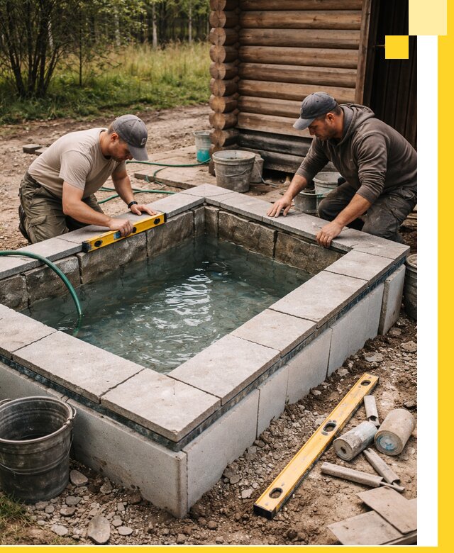 Изготовление и установка холодных купелей под ключ в Спасске-Дальнем